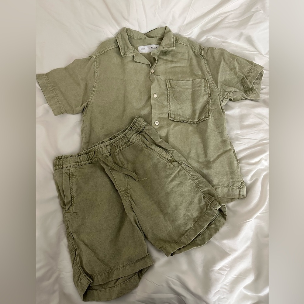 Zara kids linen matching set